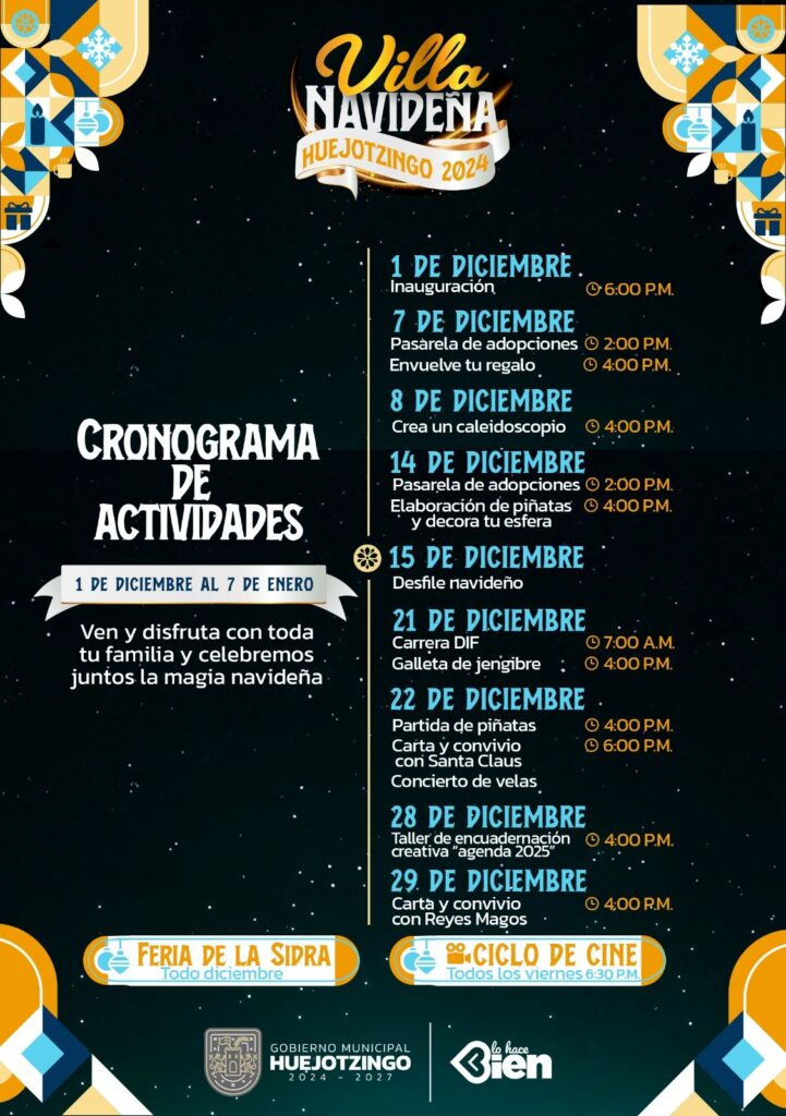 La magia de la navidad llega a Huejotzingo: Roberto Solís presenta la "Villa Navideña 2024" 2 La magia de la navidad llega a Huejotzingo Roberto Solís presenta la Villa Navideña 2024