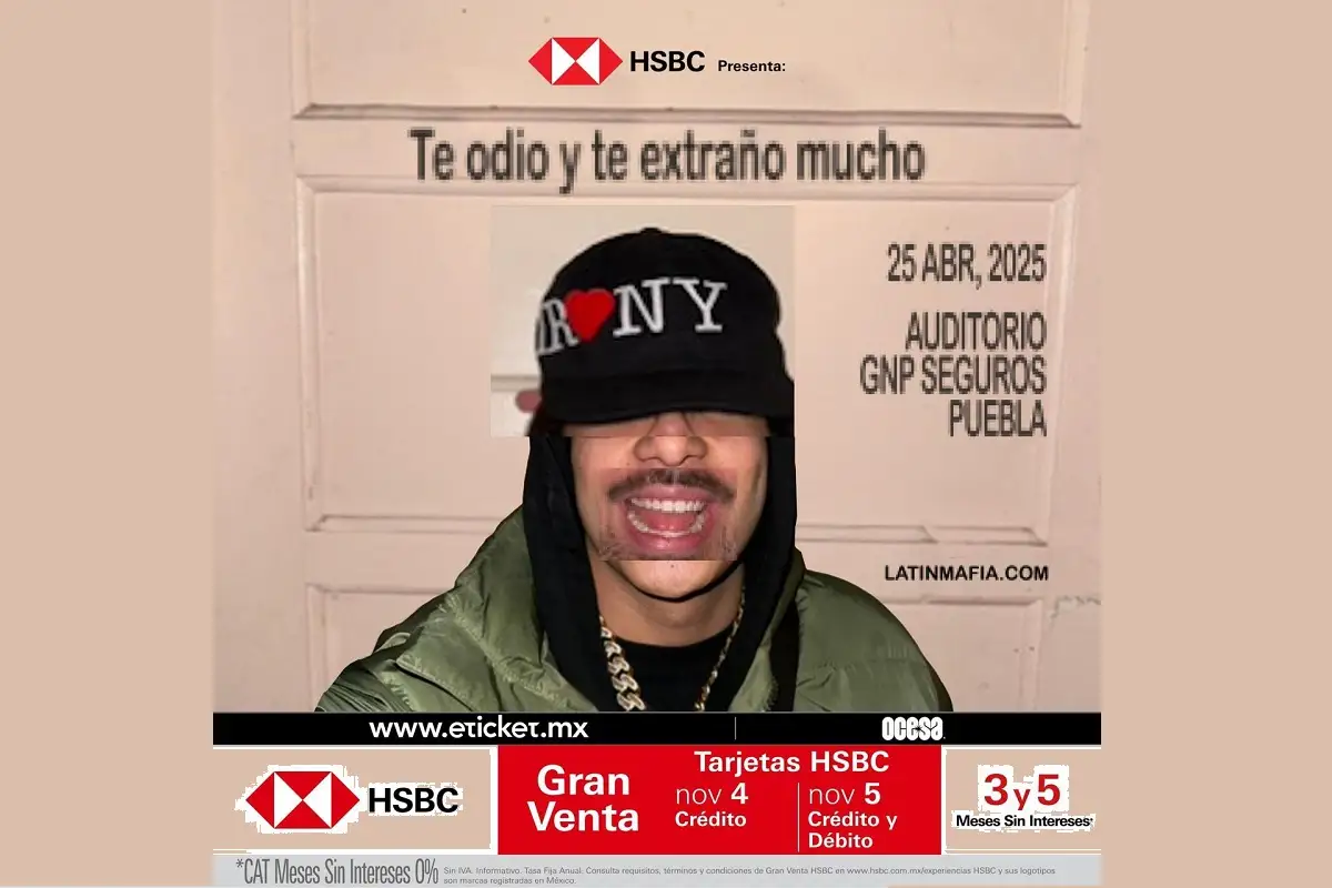 ¡Latin Mafia en Puebla 2024! Fechas, lugar y boletos en preventa 1 Latin Mafia en Puebla Fecha, lugar y preventa