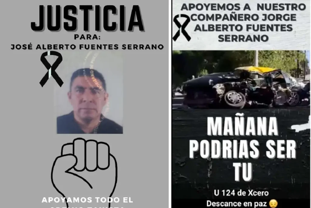 Piden justicia para Alberto Fuentes, el taxista que murió en choque con una patrulla de Puebla