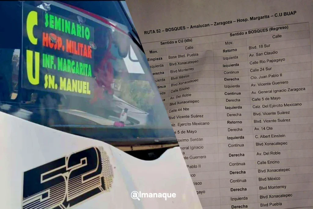 Ruta 52 estrena recorrido: Bosques-La Margarita-CU