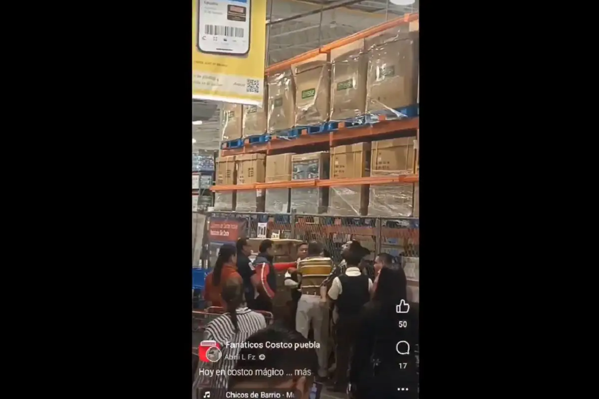 VIDEO: Se desata riña en Costco de Puebla entre dos guardias y un cliente 1 VIDEO Se desata riña en Costco de Puebla dos guardias y un cliente