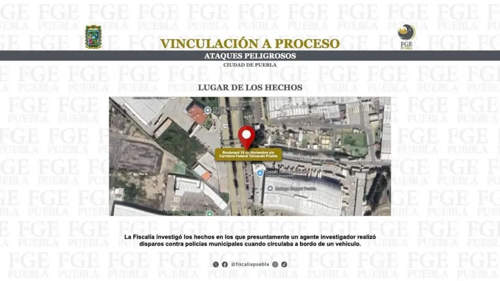 Separan de su cargo a agente de la Fiscalía de Puebla que disparó contra policías 4 agente de la fiscalia de puebla separado de su cargo 3