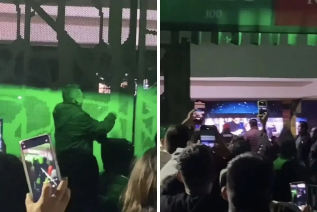 Concierto de Luis Miguel en Puebla: Poblanos veían el show gratis hasta que cerraron la puerta (VIDEO)