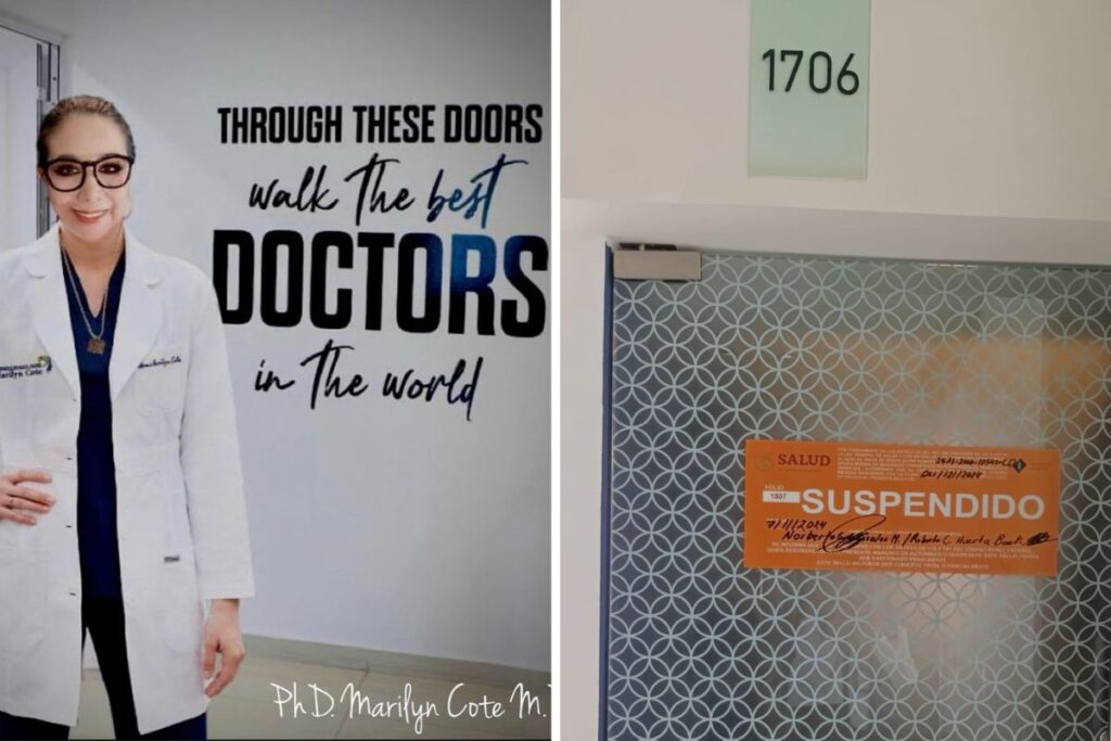 Consultorio de Marilyn Cote en Torres Médicas es clausurado