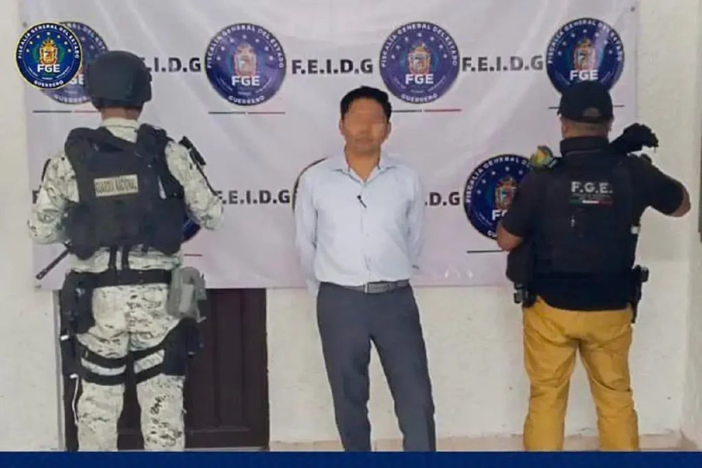 detienen a Germán Reyes jefe de la policía de Chilpancingo