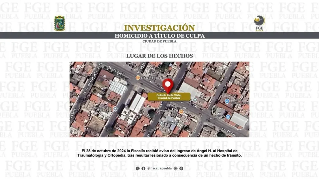 Francisco N fue quien atropelló y mató a Ángel Huetle en Puebla; no está detenido