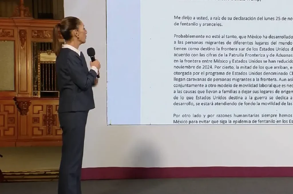 Esta es la carta que Claudia Sheinbaum envió a Donald Trump