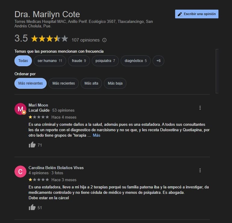 quejas marilyn cote 1 1