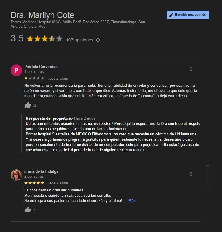 quejas marilyn cote 3 1