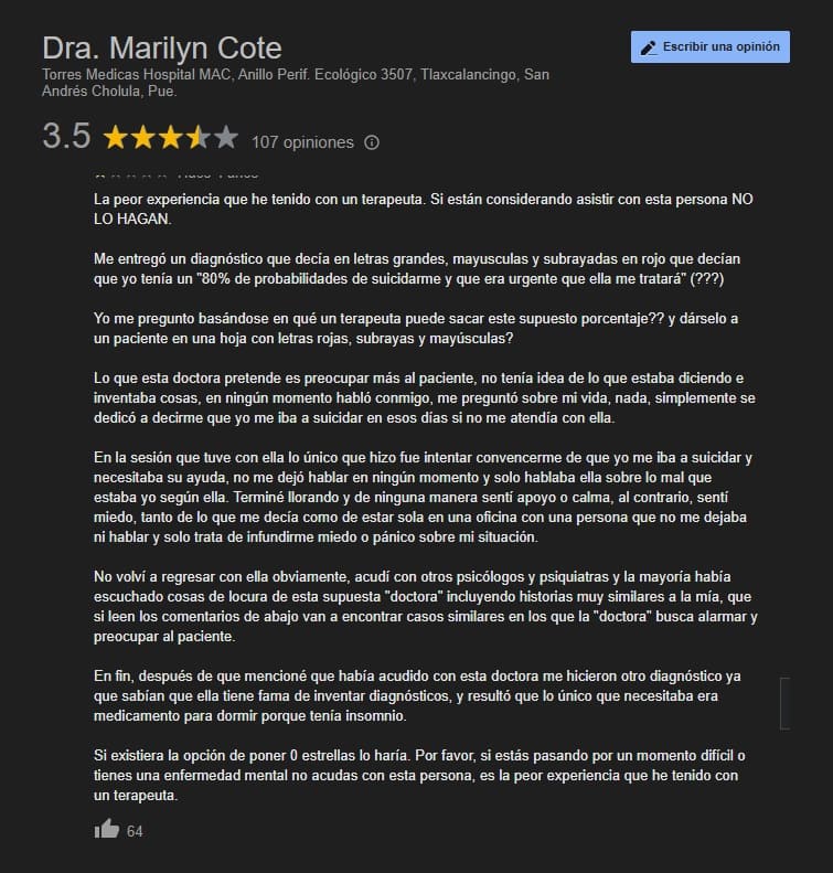 Marilyn Cote la falsa psiquiatra lleva seis años estafando a poblanos