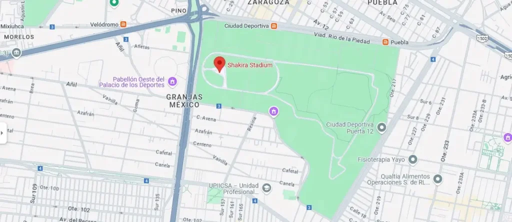 ¿Por qué cambiaron el nombre del Estadio GNP Seguros a Shakira Stadium en Google Maps?