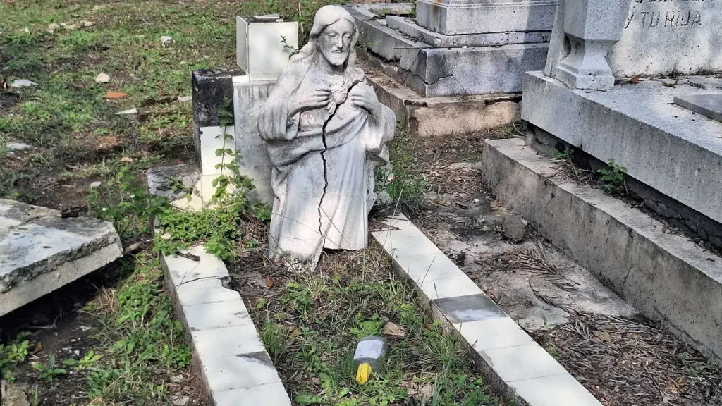 Fotoreportaje: ¿Qué pasa con las tumbas olvidadas en los panteones de Puebla en Día de Muertos? 6 tumbas olvidadas en los panteones de puebla 5