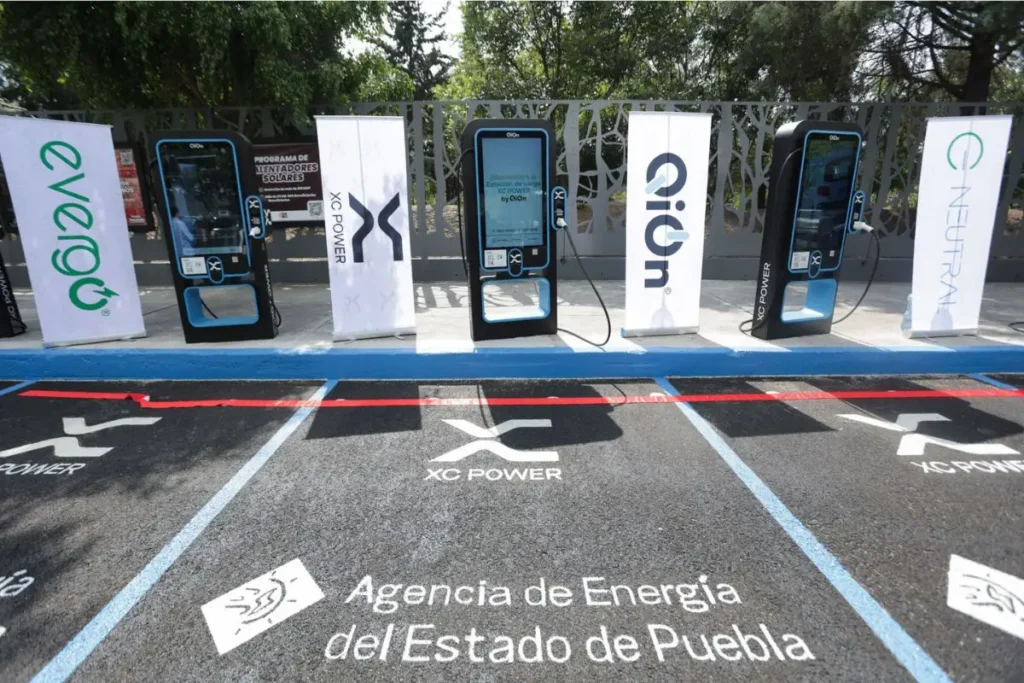 Ubicación de los nuevos cargadores eléctricos en Puebla