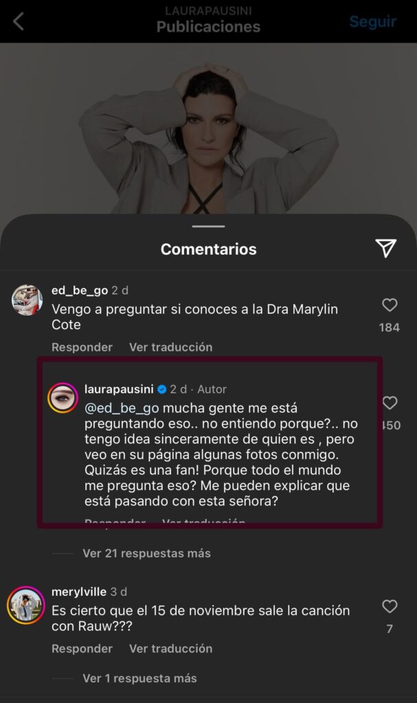 ¿Laura Pausini conoce a Marilyn Cote Esto dijo de su supuesta amistad