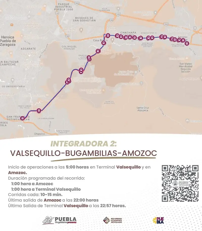 Este serán los recorridos y horarios de la línea 4 de RUTA