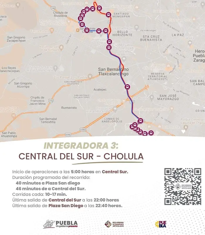 Estos seran los recorridos de la linea 4 de RUTA 2