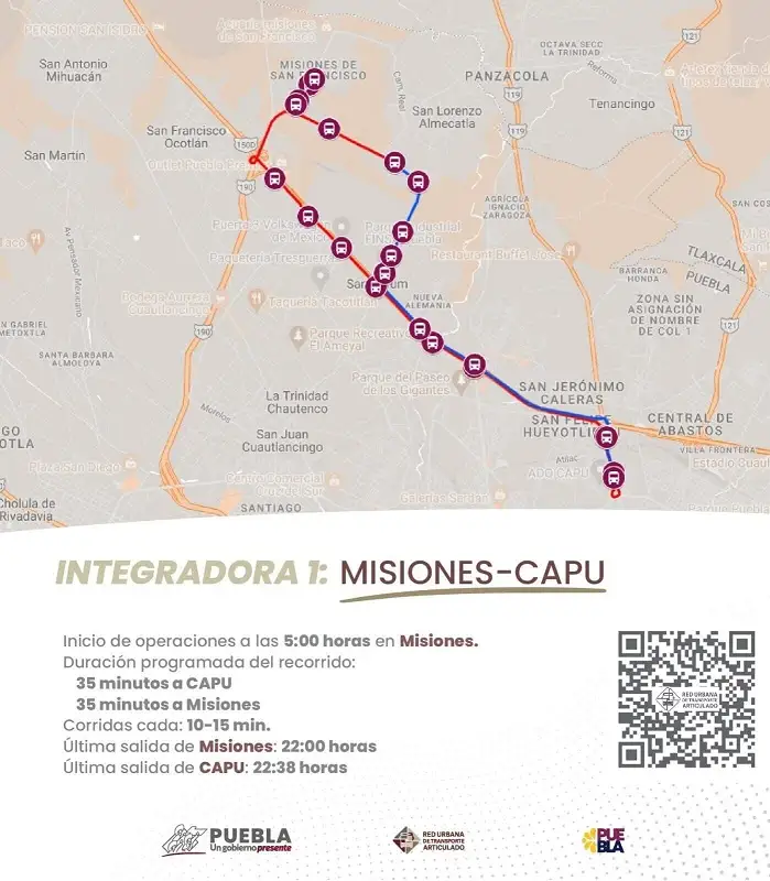 Este serán los recorridos y horarios de la línea 4 de RUTA