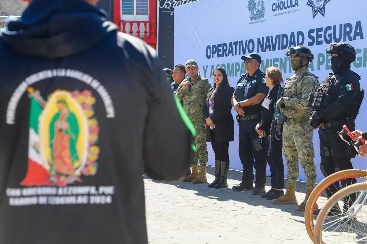 Gobierno de Cholula pone en marcha el Operativo Navidad Segura 2024 y Acompañamiento a Peregrinos