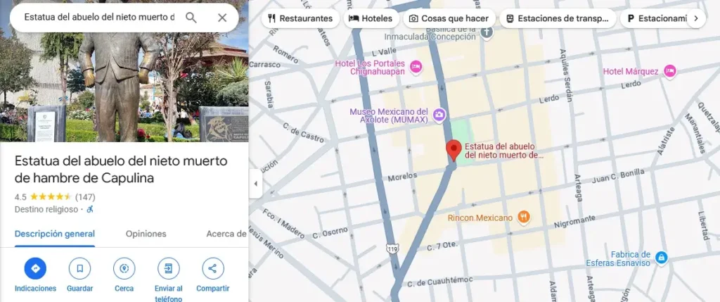 Cambian el nombre de la estatua de Capulina para burlarse de su nieto