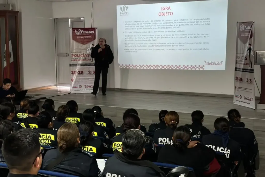 Capacitación de policías de la SSC permitirá que poblanos confíen nuevamente en las corporaciones de seguridad
