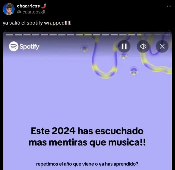 Los mejores memes del Spotify Wrapped 2024