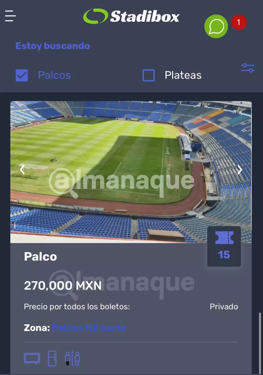 LOCURA: Venden en 270 mil pesos palco para el América-Monterrey en el Cuauhtémoc 3 Venden en 270 mil pesos palco para el América-Monterrey en el Cuauhtémoc