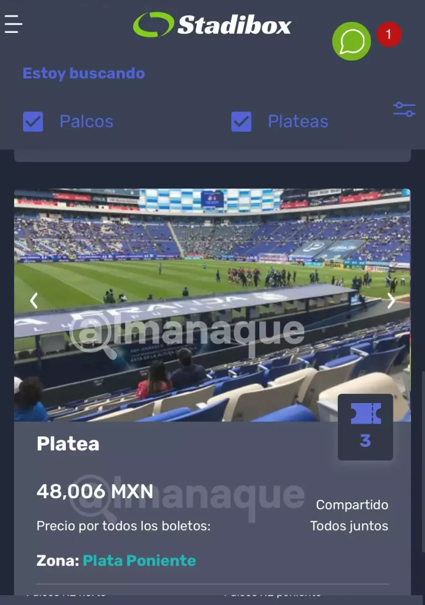 LOCURA: Venden en 270 mil pesos palco para el América-Monterrey en el Cuauhtémoc 7 precios reventa final america monterrey estadio cuauhtemoc 4