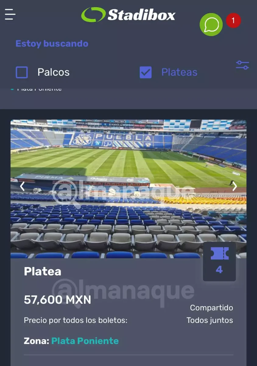 LOCURA: Venden en 270 mil pesos palco para el América-Monterrey en el Cuauhtémoc 6 precios reventa final america monterrey estadio cuauhtemoc 6