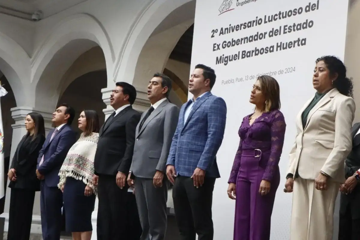 Rinden homenaje luctuoso a Miguel Barbosa 1 Rinden homenaje luctuoso a Miguel Barbosa