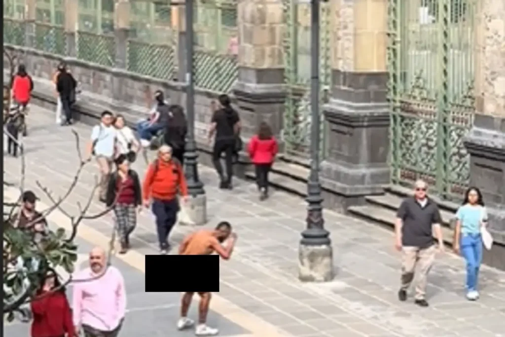 Se viraliza otro supuesto "vagabundo fitness" en el Centro Histórico de Puebla