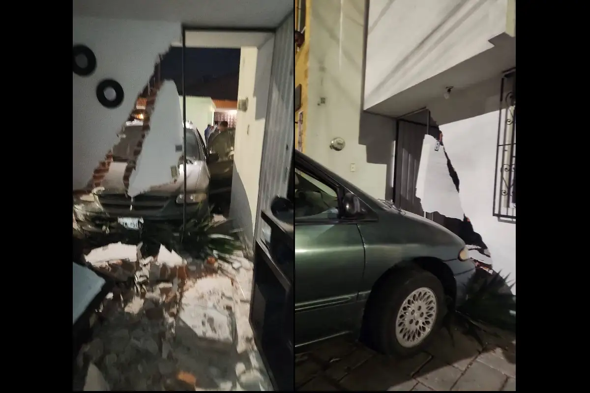 ¡Se metió hasta la sala! Camioneta se estrella contra vivienda en Bosques de San Sebastián 1 Camioneta se estrella contra vivienda en Bosques de San Sebastián