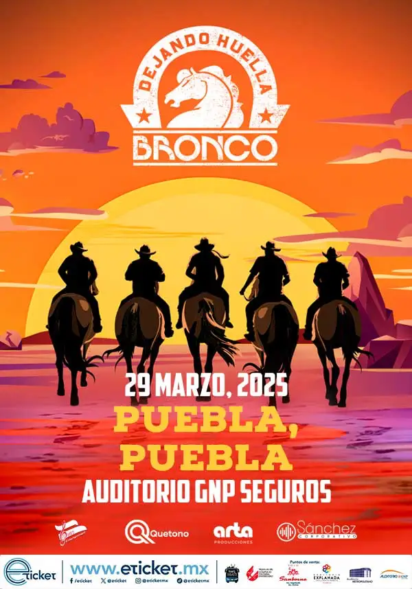 El próximo 29 de marzo se presentará Bronco en Puebla