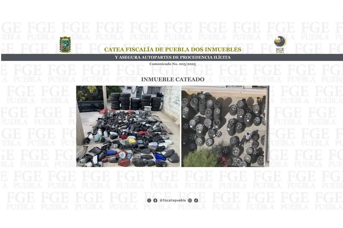 Esto fue lo que recuperó la Fiscalía de Puebla en decomiso en Barranca Honda