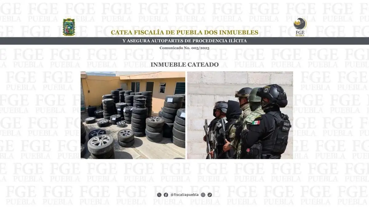 Esto fue lo que recuperó la Fiscalía de Puebla en decomiso en Barranca Honda