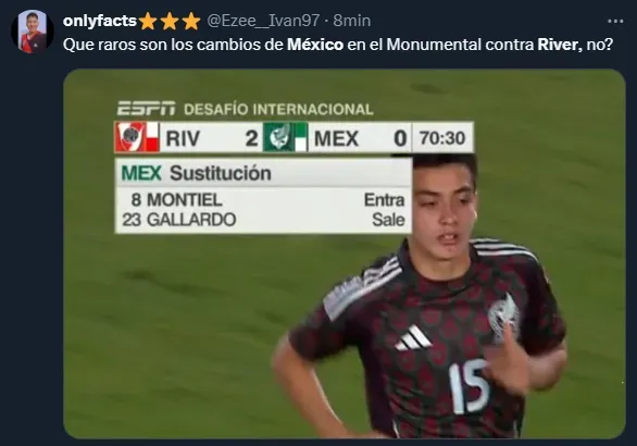 River vence a la Seleccion de Mexico y los memes inundan las redes sociales8