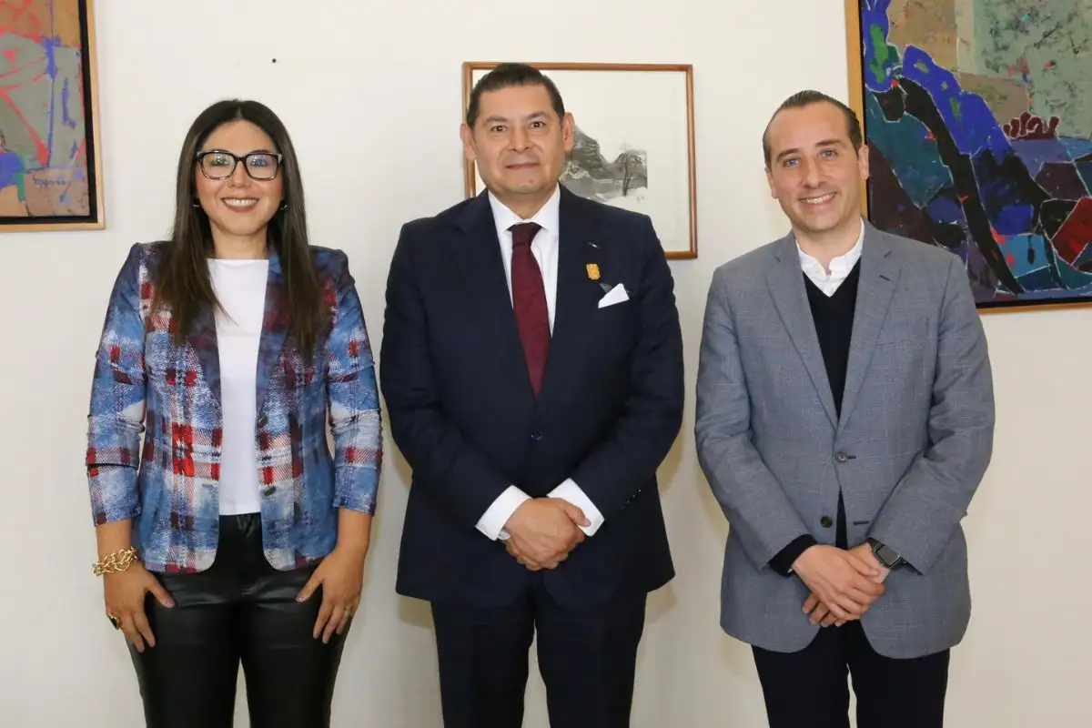 Armenta se reúne con Mario Riestra: “queremos que a Puebla le vaya bien”