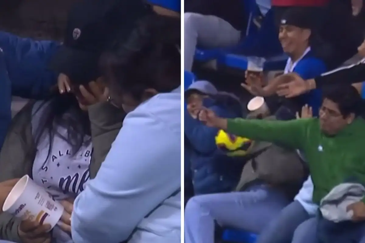 (VIDEO) La hicieron llorar en el Puebla vs Mazatlán: aficionada recibe balonazo 1 Aficionada recibe fuerte balonazo en el Puebla vs Mazatlán