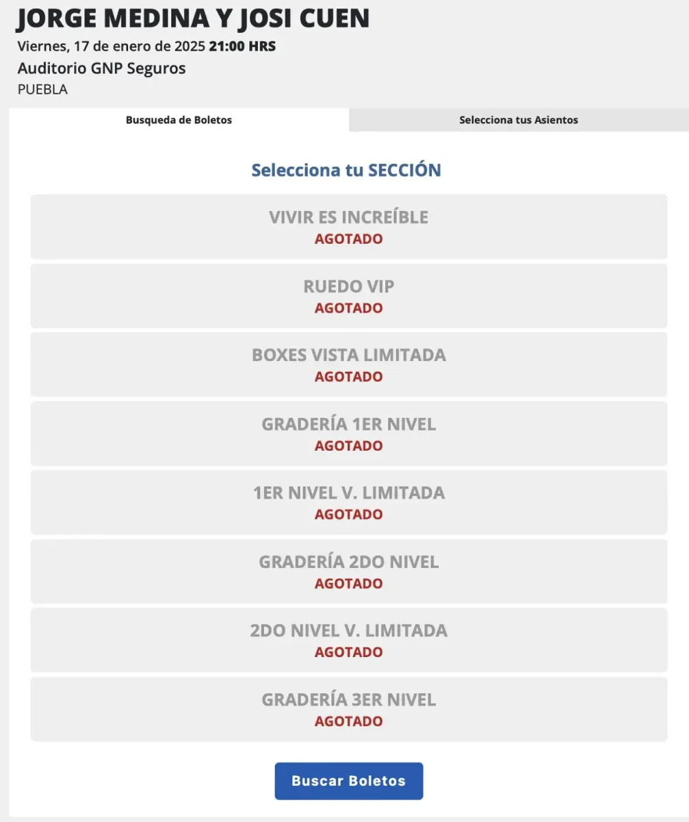 Se agotan boletos para Josi Cuen y Jorge Medina en Puebla 2 Se agotan boletos para Josi Cuen y Jorge Medina en Puebla