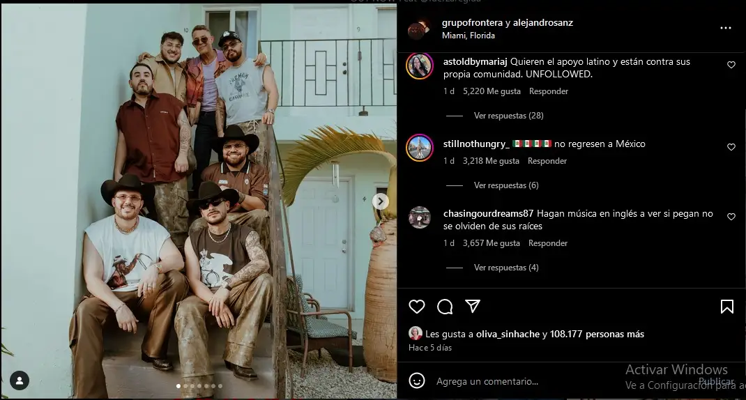 Cancelan a Grupo Frontera por apoyar a Donald Trump