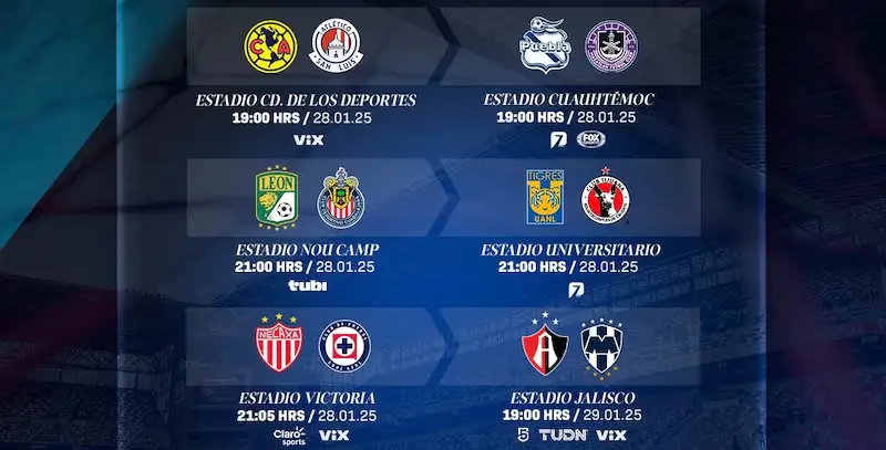 Dónde ver la jornada 4 del torneo clausura 2025