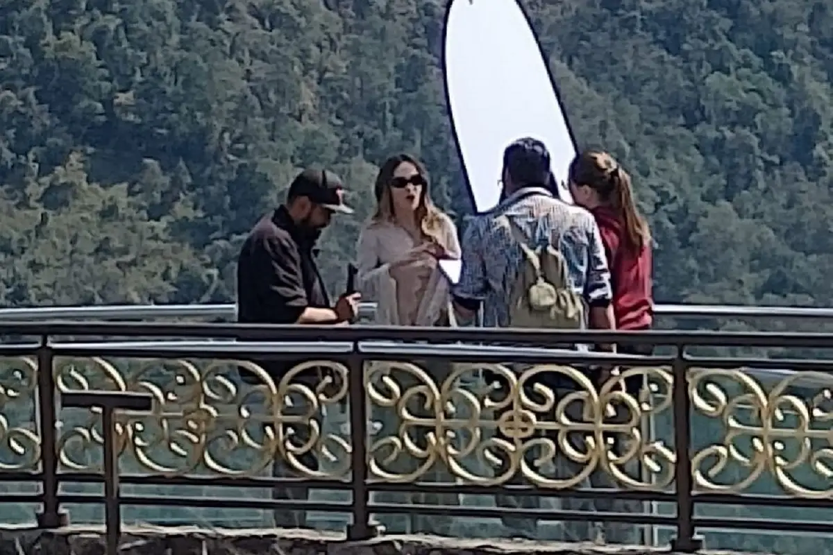 Belinda filma película en Zacatlán