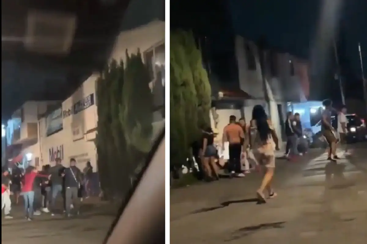 VIDEO: Pelea campal estalla tras el Carnaval en la colonia Pino Suárez 2 Captan pelea campal en la colonia Pino Suárez tras el Carnaval
