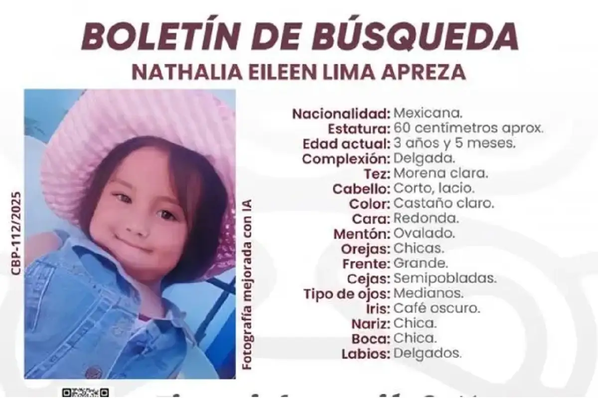 Catean casa por desaparición de la niña Nathalia Eileen y detienen a su madre y padrastro en Puebla