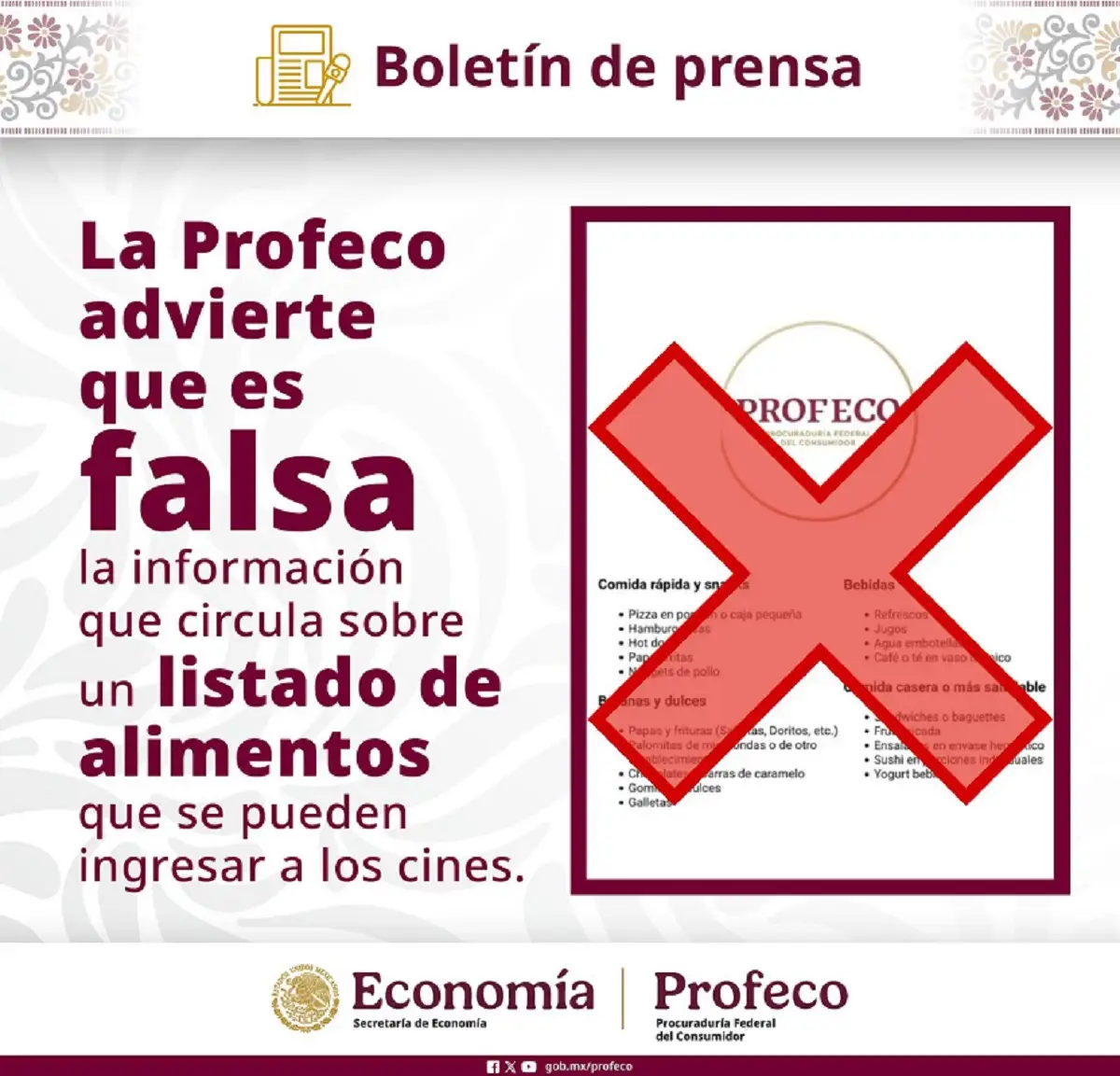 ¿Es cierto que puedes ingresar al cine con hamburguesas y alimentos? Esto dice la Profeco 2 Es cierto que puedes ingresar al cine con hamburguesas y alimentos