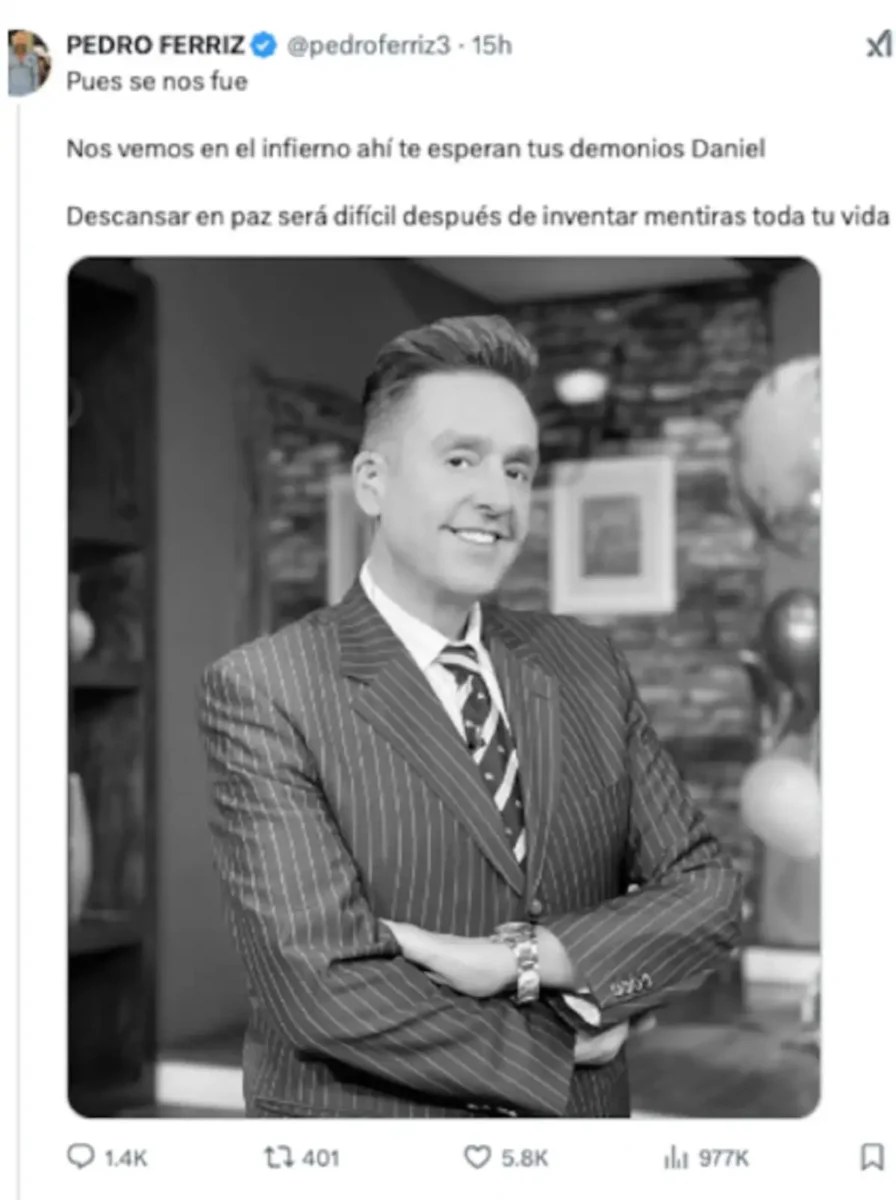 Pedro Ferriz tras el fallecimiento de Daniel Bisogno