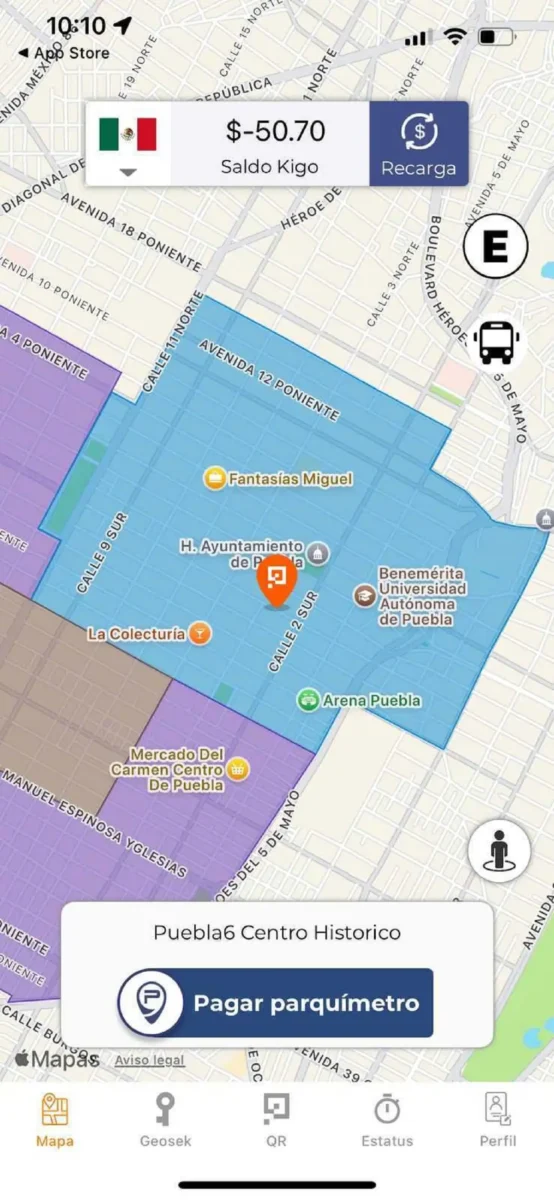 Parkimovil gana otra vez operación de parquímetros en el Centro, Analco, Juárez y El Carmen