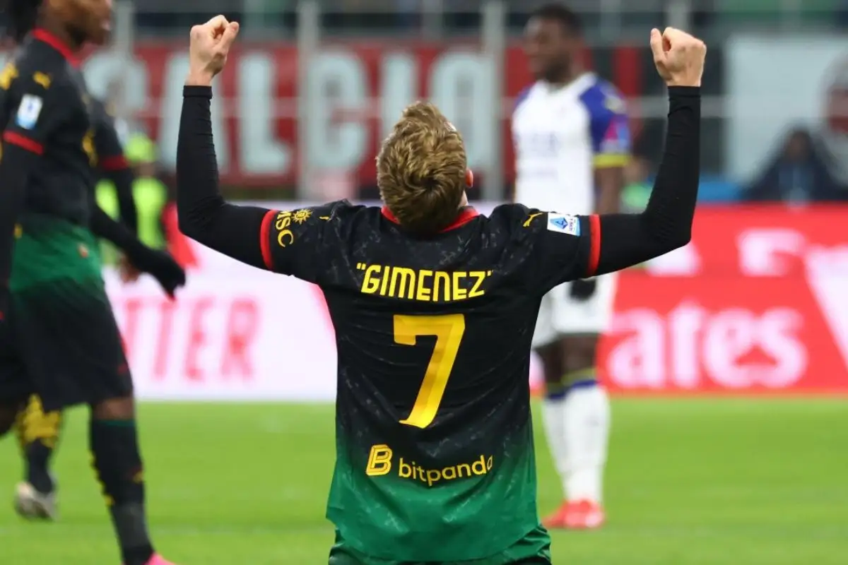 (VIDEO) ¡Está enrachado! Así fue el gol de Santi Giménez en el Milán vs Hellas Verona 1 ¡Está enrachado! Así fue el gol de Santi Giménez en el Milán vs Hellas Verona
