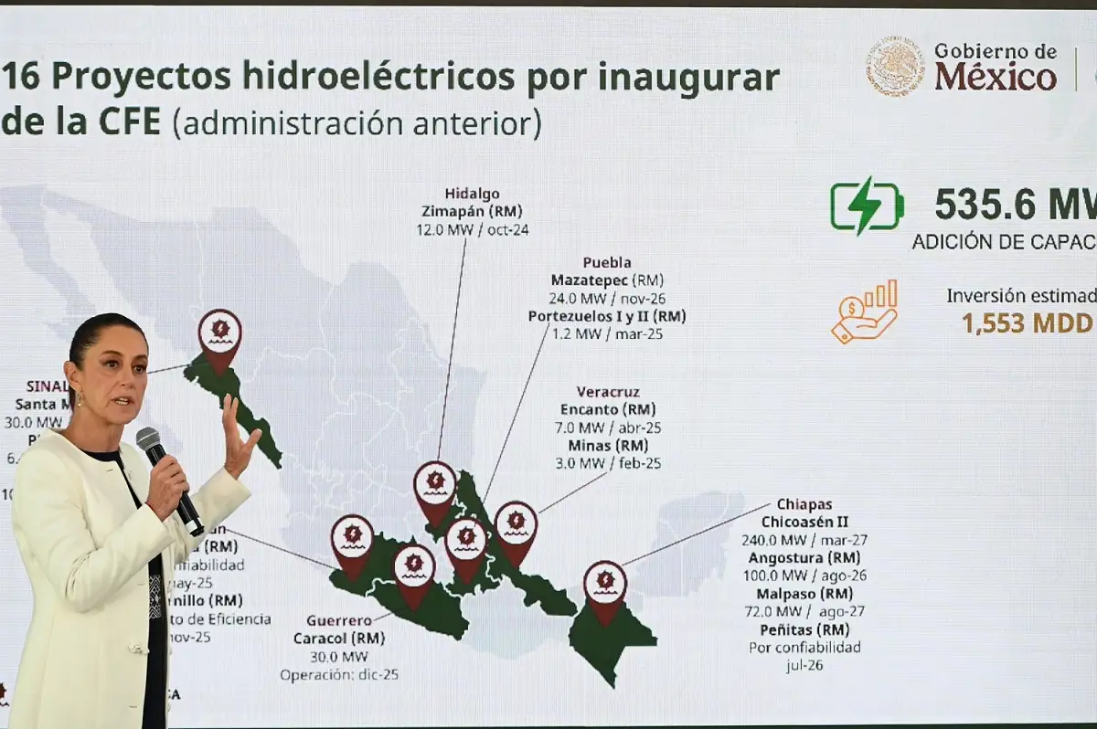 Hidroeléctrica Portezuelos en Puebla será inaugurada en marzo, confirma CFE