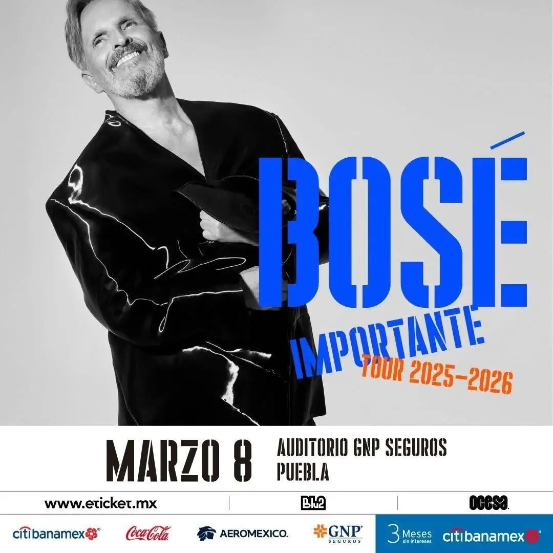 Boletos 2x1 para Miguel Bosé y Alejandro Fernández en Puebla