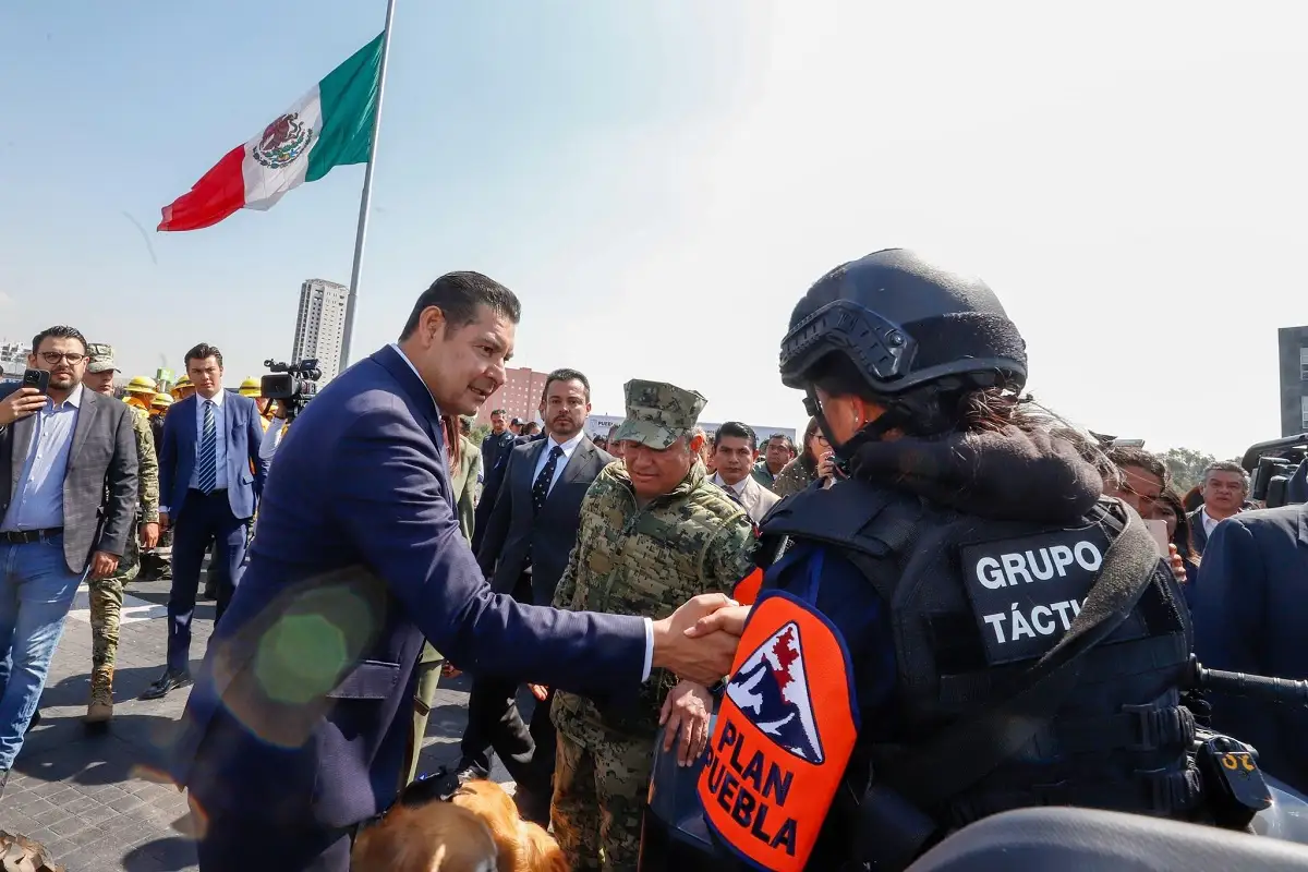 Anuncia Armenta reestructura administrativa en la Policía Auxiliar de Puebla